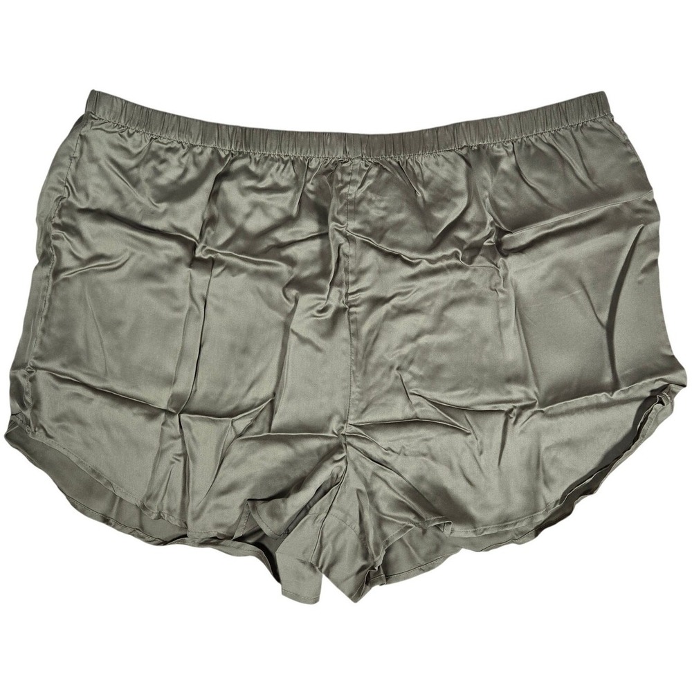 Ettitude Clean Bamboo Lyocell Sleep Shorts Sage Green XXL 10521 Sateen Shortie